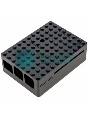 Корпус ACD RA182 black для микрокомпьютера Raspberry Pi 3 черный ABS Plastic Building Block case for Raspberry Pi 3