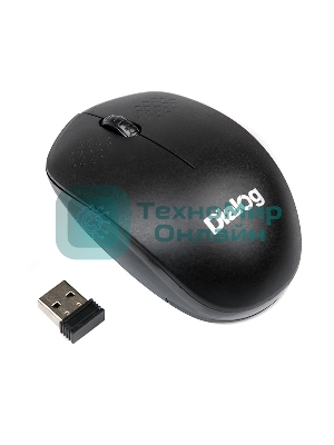 Мышь беспроводная Dialog Comfort MROC-13U черный, 1200 dpi, радиоканал, USB, кнопки - 3
