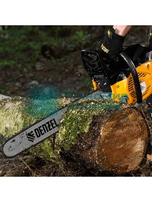 Пила цепная бензиновая Denzel DGS-5820, шина 50 см, 58см3, 4,1 л.с., шаг 0,325, паз 1,5 мм