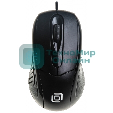 Мышь проводная Oklick 305M черный, 1000 dpi, USB, кнопки - 3
