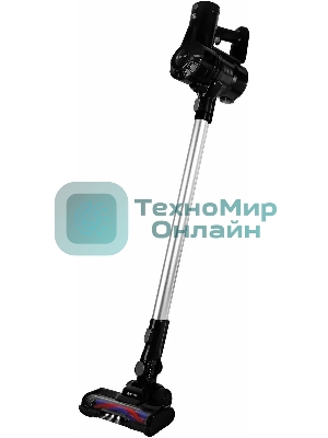 Пылесос вертикальный Vitek Starlight VT-8143 черный/серебристый, питание от аккумулятора, 35 Вт, уборка сухая, пылесборник 0.6 л, работа от АКБ max 30 мин