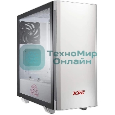 Компьютерный корпус XPG INVADER-WHITECOLOR BOXWORLDWIDE (ATX, подсветка ARGb, 2 вентилятора 120мм, стеклянная боковая панель,белый)