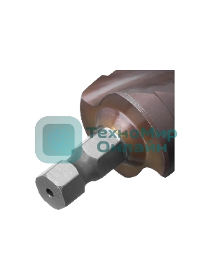 Сверло ступенчатое Denzel 6-8-10-12-14-16-18-20-22-24-26-28-30 мм, Р6М5К5, 6-гр. хвостовик