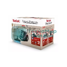 Пылесос Tefal Compact Power XXL TW4873EA, малиновый/черный, 550/550 Вт, уборка сухая, пылесборник контейнер 2.5 л