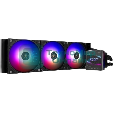 Водяное охлаждение для процессора Thermalright Grand Vision 360 (360mm, LED, Black, ARGB/Fans: 3x120mm, 80.45CFM, 29.4dBA, 2150RPM/Pump height 72.5mm, 6400RPM, Rad thickness 27mm/S: 1700, 1200, 1851, 115X, 2011, 2066, AM5, AM4)