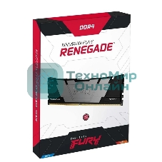 Оперативная память Kingston Fury Renegade, DDR4, 64GB (2x32 GB), 3200 MHz, CL16, DIMM, с радиатором, черный