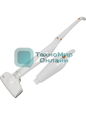 Пылесос вертикальный/ручной Mystery MVC-1118 белый/оранжевый, питание от аккумулятора, 300 Вт, уборка сухая, пылесборник 0.5 л, работа от АКБ max 30 мин