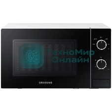 Микроволновая печь Samsung MS20A3010AH белый/черный, 20 л, 700 Вт, переключатели - поворотный механизм