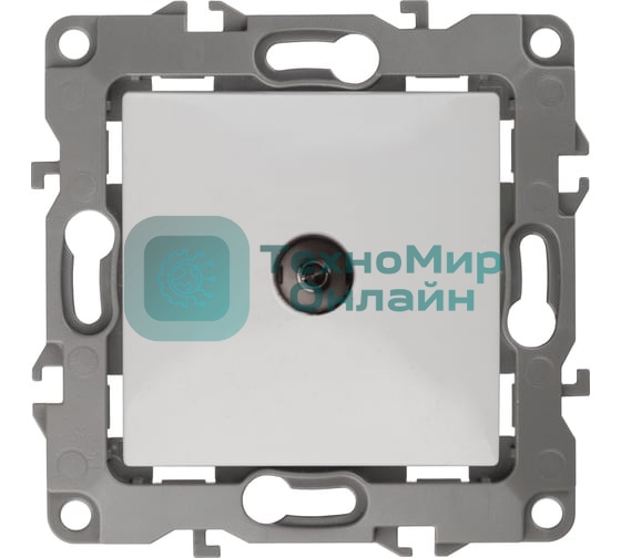 Розетка телевизионная TV ЭРА одиночная, IP20, 12-3101-01 белый