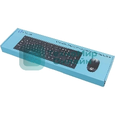 Комплект клавиатура+мышь Oklick 230M беспроводной, USB, 1000 DPI, чёрный