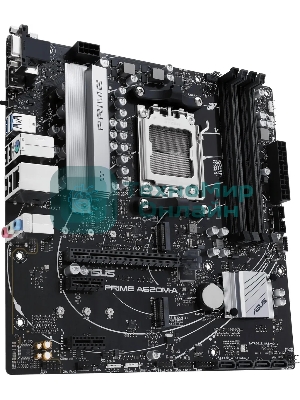 Материнская плата ASUS PRIME A620M-A-CSM, AM5, AMD A620, 2xDDR5, 4xSATA, 2xM.2, 1xPCI-E 4.0 x16, 1xHDMI, 1xDP, 1xVGA, 1x 1Gb LAN, 2xUSB-A 3.2 Gen 1, 4xUSB-A 2.0, 3x3.5 мм, 7.1, Micro-ATX