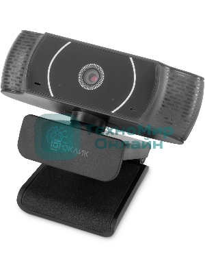 Веб-камера OKLICK OK-C016HD 1280x720, 30 кадр/с, USB Type-A, микрофон, универсальное крепление