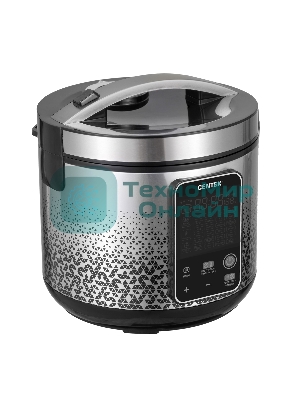 Мультиварка Centek CT-1499 черный/сталь, 900 Вт, 5.0 л, 25 программ, мультиповар, антиприг. покрытие