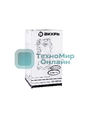 Строительный пылесос Вихрь СП-1500/30 72/19/2 серый, 1500 Вт, уборка сухая/влажная/выдув, пылесборник мешок, 30 л