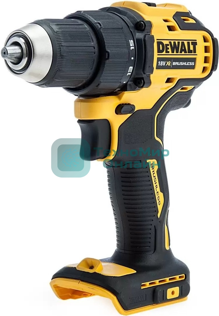 Дрель-шуруповерт DeWalt DCD708N-XJ, 18 В, 0 Ач, 65 Нм, щеточный