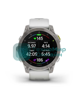 Умные часы Garmin Epix (Gen 2) Sapphire титановый белый 47мм