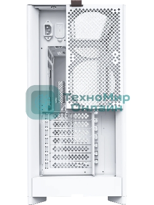 Компьютерный корпус Montech HS01 белый без БП ATX 2xUSB3.0 audio bott PSU