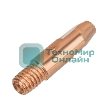 Токосъемный наконечник под проволоку Denzel 1,2 мм, М6х28, E-CU, 20 шт для MIG горелки тип 24