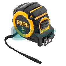 Рулетка Denzel 5 м х 32 мм, автоматич. фиксац., нейлон. покрытие, магнит. зацеп, двухстор. разметка