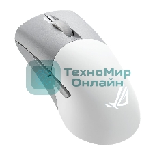 Мышь беспроводная/проводная ASUS ROG Keris Wireless AimPoint белый, 36000 dpi, радиоканал, Bluetooth, USB, кнопки - 5