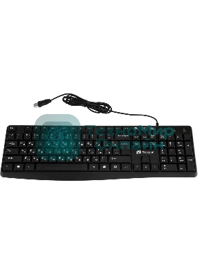 Клавиатура проводная Oklick 145M, USB, черный