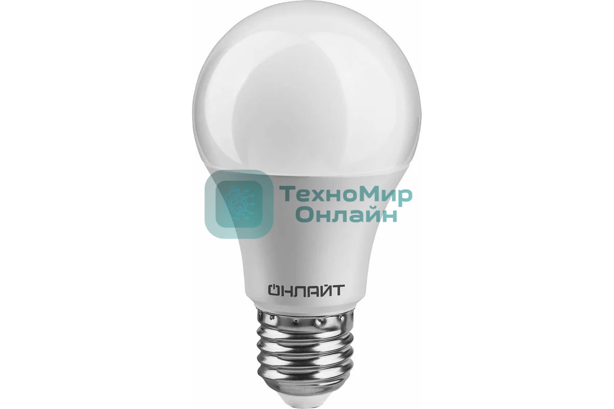 Лампа светодиодная ОНЛАЙТ 71655 OLL-A65/А60-12-230-4K-E27 12 Вт грушевидная 4000К белый E27 1000 лм 176-264В