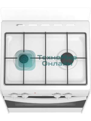 Плита комбинированная Darina S KM 521 300 W белый/черный, конфорок 2 шт, духовка 45 л, 50 см x 85 см x 45 см