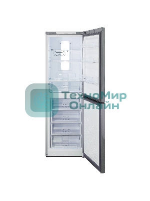 Холодильник Бирюса Б-M940NF металлик двухкамерный 210/130л морозилка снизу, No Frost