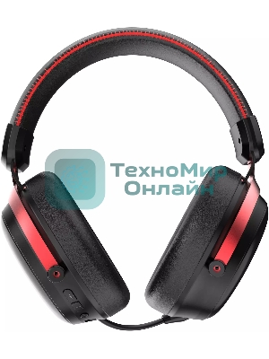 Гарнитура Acer OHR401 чёрный, беспроводная + проводная, USB/Bluetooth/mini jack 3.5 мм, до 55 ч, подсветка