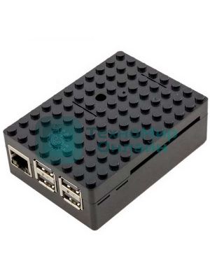 Корпус ACD RA182 black для микрокомпьютера Raspberry Pi 3 черный ABS Plastic Building Block case for Raspberry Pi 3