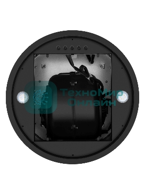 Вытяжка островная Maunfeld Drum Wall 35 нержавеющая сталь, 32.5 см, 850 куб. м/ч, 48 дБ