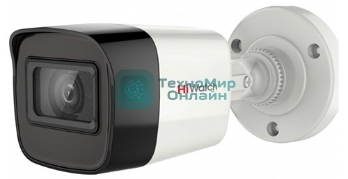 Уличная цилиндрическая аналоговая камера HiWatch DS-T280(B)(2.8мм), 1920х1080, 2 Мп, CMOS, до 20 м, IP66