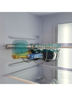 Холодильник Бирюса Б-M980NF металлик двухкамерный 240/130л морозилка снизу, No Frost