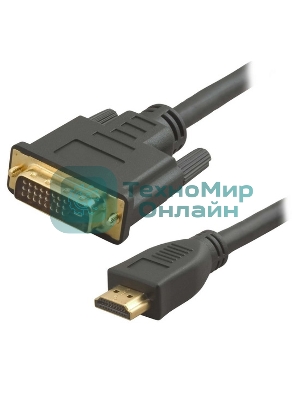 Кабель 5bites APC-073-020 HDMI M, DVI M (24+1) double link, зол.разъемы, ферр.кольца, 2м.
