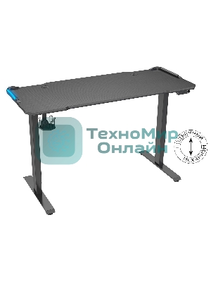 Стол игровой Cactus CS-EDL-GbK столешница МДФ черный, каркас черный