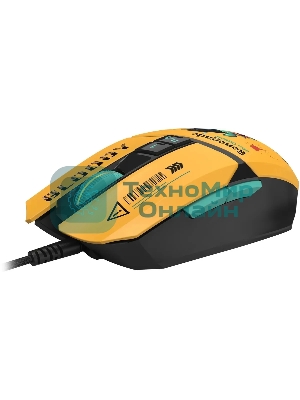 Мышь проводная A4Tech Bloody W63 Max Renegade желтый, 12000 dpi, USB, кнопки - 7