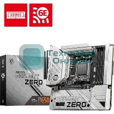 Материнская плата MSI B650M PROJECT ZERO, AM5, AMD B650, 4xDDR5, 4xSATA, 2xM.2, 1xPCIe 4.0 x16, 1xPCIe x1, 1xDP, 1xHDMI, 1x 2.5Gb LAN, 2xUSB-A 2.0, 2xUSB 3.2 Gen 1, 3xUSB 3.2 Gen 2, 3x3.5 мм, 7.1, mATX