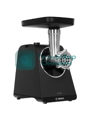 Мясорубка электрическая Bosch MFWS440B черный, 1900 Вт, 2.5 кг/мин, реверс, защита от перегрузки, насадки - 7