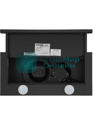 Вытяжка телескопическая HOMSair Flat 60 черный, 60 см, 520 куб. м/ч, 47 дБ