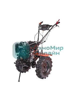 Мотоблок дизельный PATRIOT BOSTON 12DE 12 л,с; эл. Стартер: 12V; фрезы: 1350 mm; коробка передач 2 вперед+ 1 назад