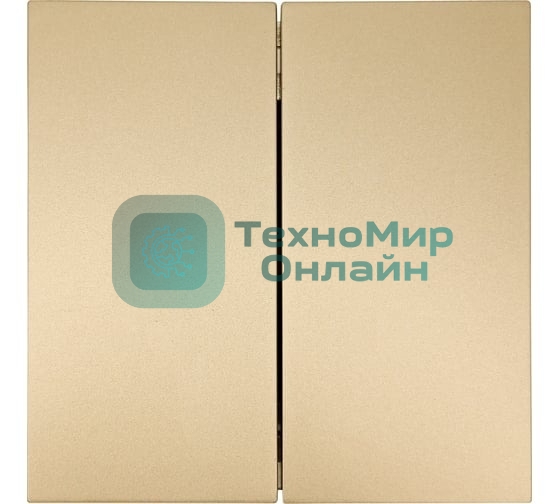 Выключатель 2-кл. СП ZIMA IP20 10А безвинт. зажим зол. LEZARD 704-3688-101QC