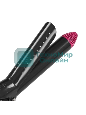 Щипцы для завивки волос БЕРДСК 2301 черный/розовый, 25 мм, 200 °C, 5 режимов