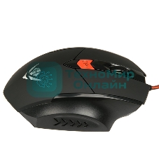 Мышь проводная Dialog MOG-11U Nakatomi Gaming - 6 кнопок + ролик, USB,черная