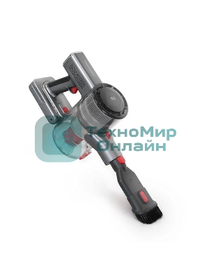 Пылесос вертикальный BQ VC0801H серый, питание от аккумулятора, 40 Вт, уборка сухая, пылесборник 0.5 л, работа от АКБ max 35 мин.