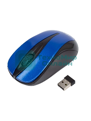 Мышь беспроводная HIPER HOMW-062 синий, 1000 dpi, радиоканал, USB, кнопки - 3