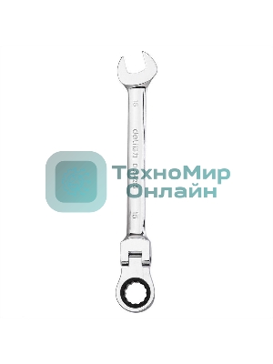 Набор комбинированных шарнирных ключей с трещоткой 8 шт Deli DL140208T Спецификация: 8,10,12,13,14,15,17,19мм. Сталь 40 Cr. Трещетка 50BV30 72Т.