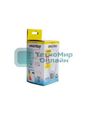 Светодиодная лампа Smartbuy-A60-11W/3000/E27