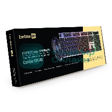 Комплект клавиатура+мышь ExeGate MK140 проводной, USB, 1000 DPI, чёрный/белый