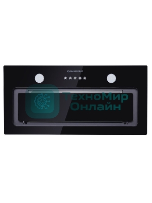 Вытяжка встраиваемая Maunfeld Trapeze 601GG черный, 60 см, 1150 куб. м/ч, 54 дБ