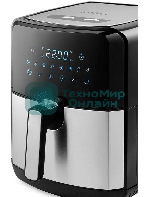 Аэрогриль Kitfort КТ-2239 серебристый, 1700 Вт, 4.5 л, сенсор, 8 программ